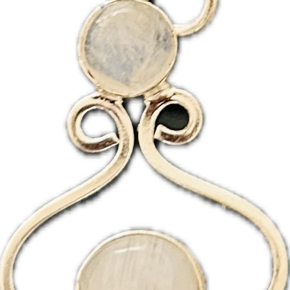 Rainbow Moonstone Gemstone 925 Silver Pendant Handmade Pendant Necklace - Picture 7 of 7